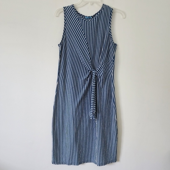 J. Mclaughlin Sleeveless Jenn Knit Denim Summer Dress Size Small NWOT - Picture 3 of 10